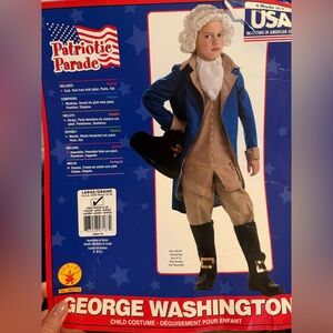 Halloween costume George Washington size kids large 12/14 worn once for 3 hours